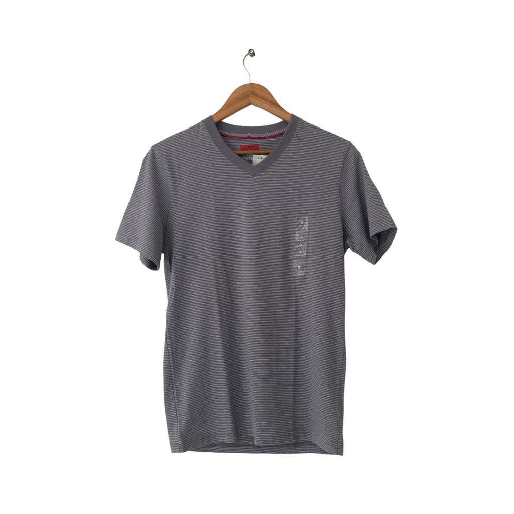 Alfani Men's Grey Striped T-Shirt | Brand New |