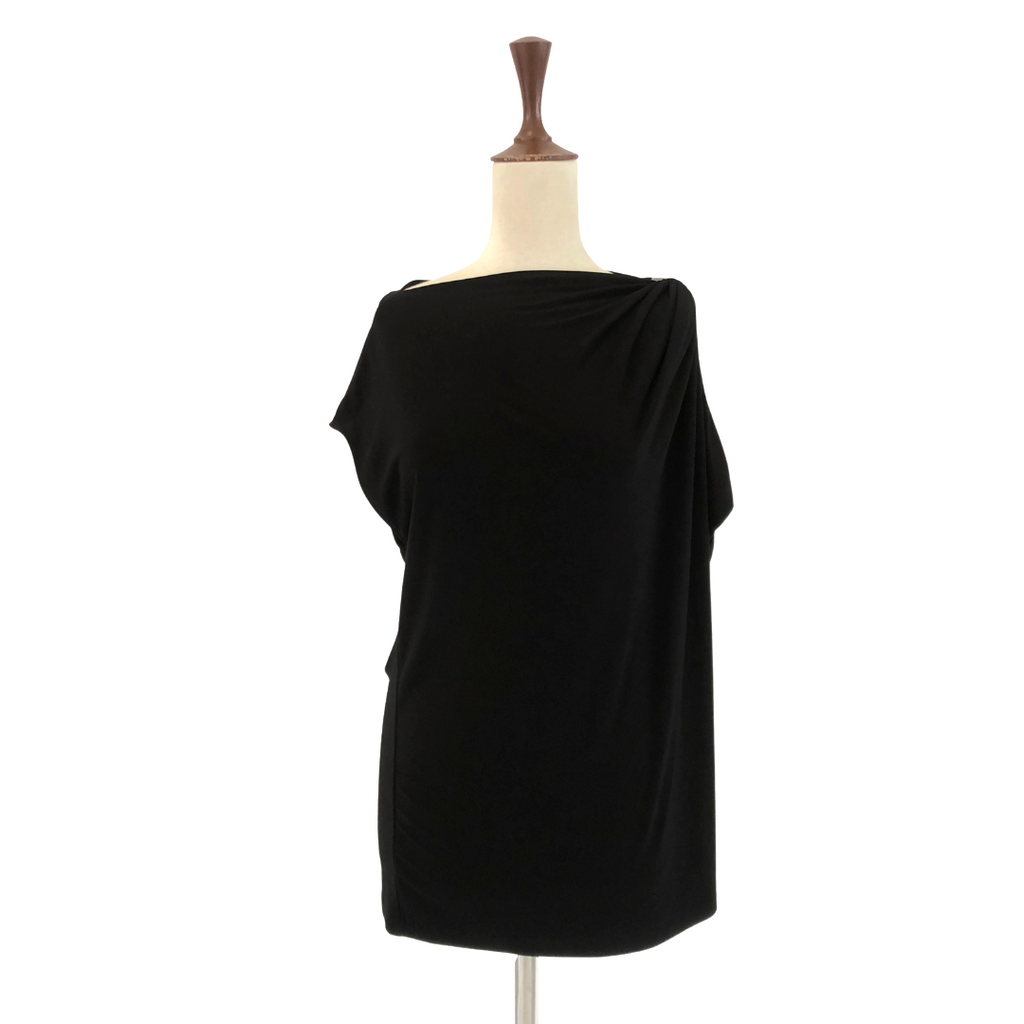 Kenneth Cole Black Boatneck Top | Pre Loved |