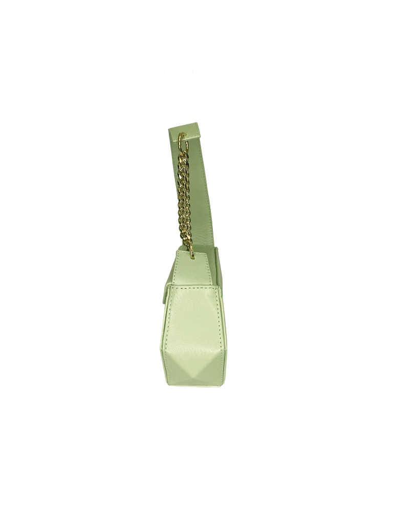 Warp Pistachio Leather Baguette Bag | Sample |
