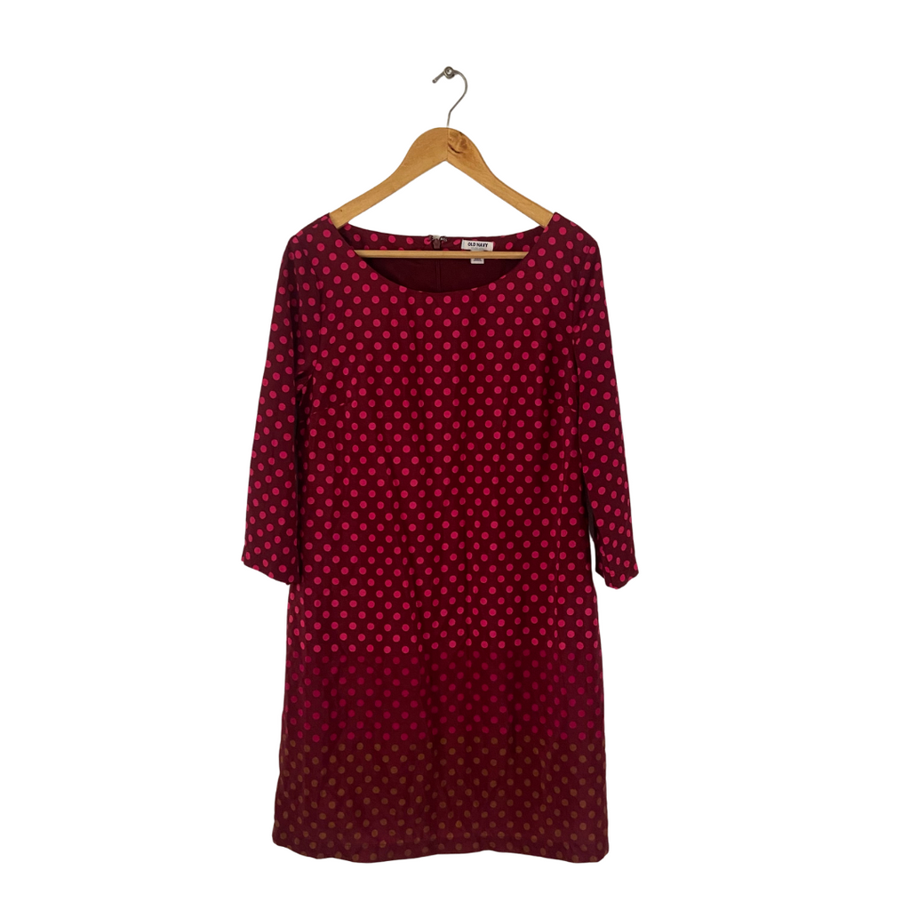 Old Navy Brown and Pink Polka Dot Dress | Brand New |