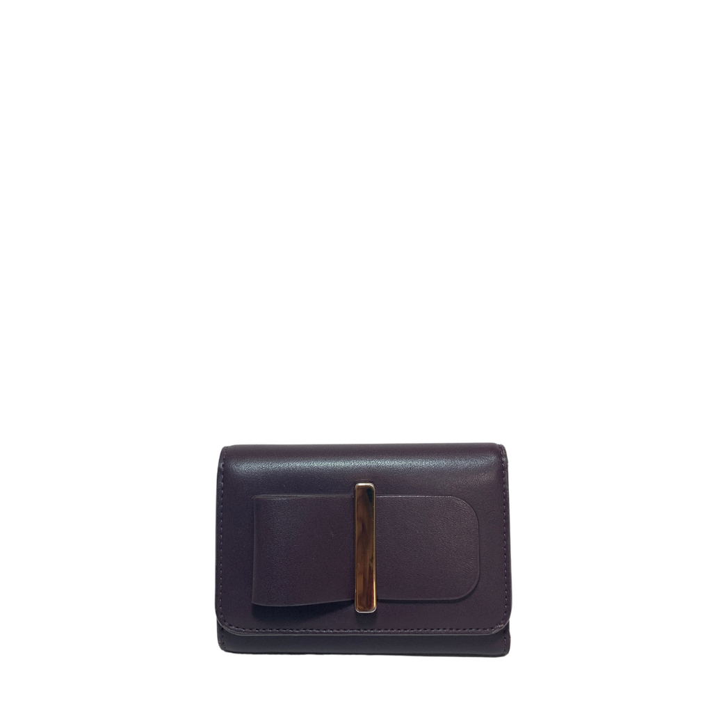 Charles & Keith Purple Bi-fold Wallet | Pre Loved |