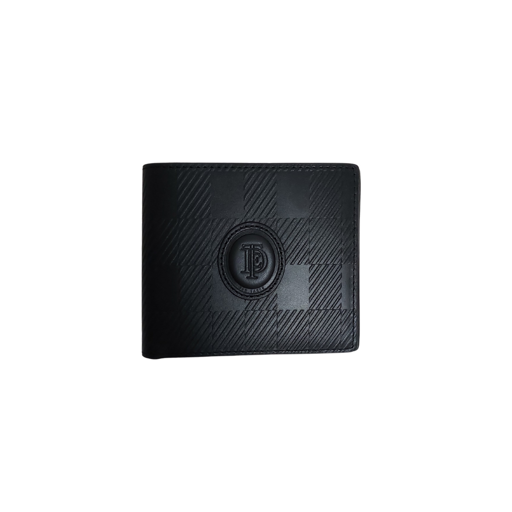 Ted Baker Black Leather Men's Bi-fold Wallet | Brand New |