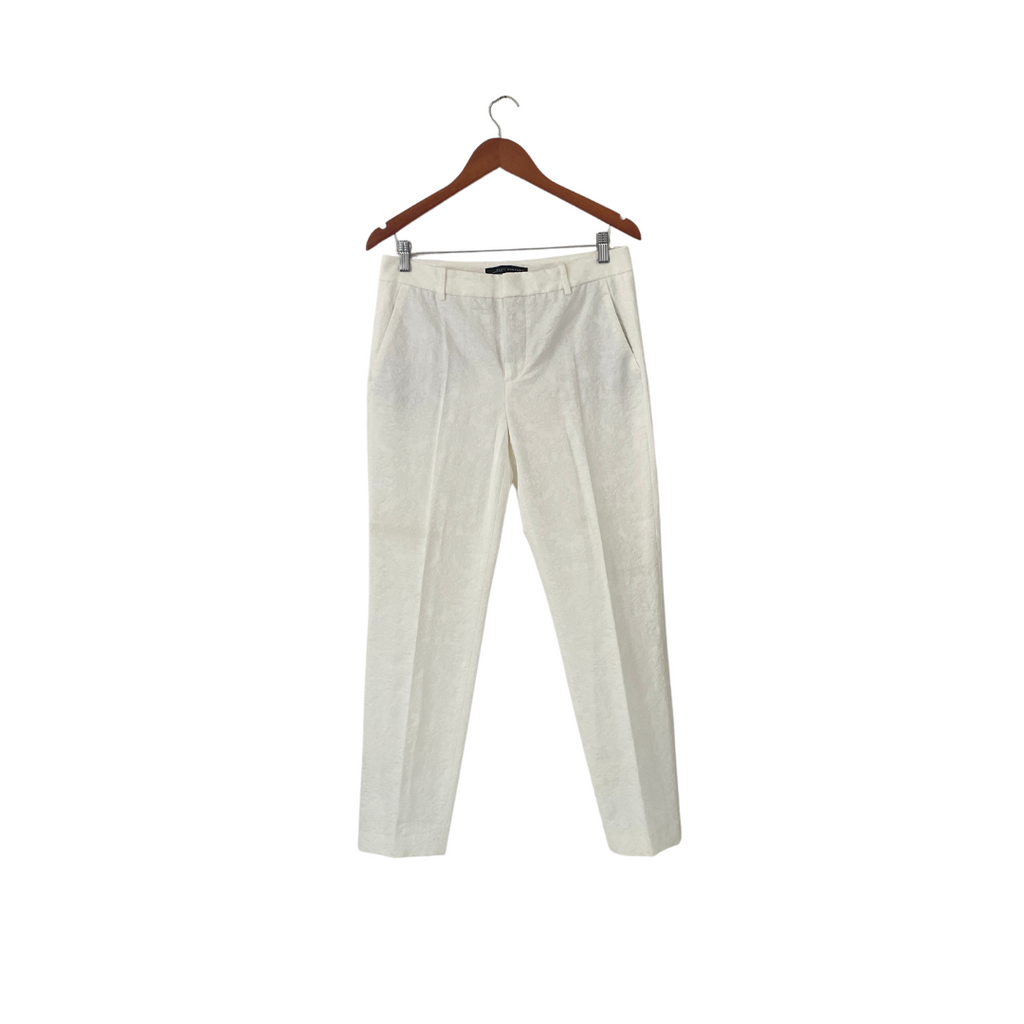 ZARA White Self-print Pants | Pre Loved |