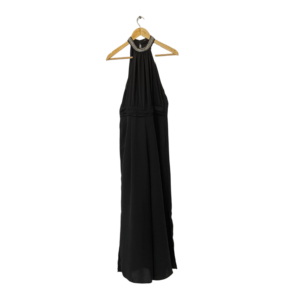 ZARA Black Sequins Halterneck Jumpsuit | Brand New |