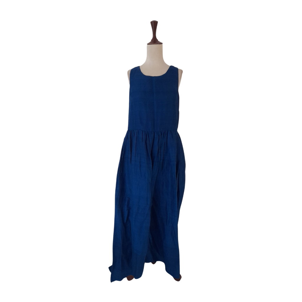 Heritage Electric Blue Raw Silk Maxi Dress | Gently Used |