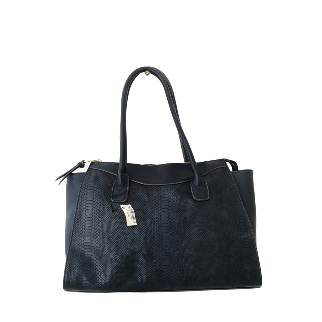 NEXT Blue Croc Textured Shoulder Bag | Brand New |