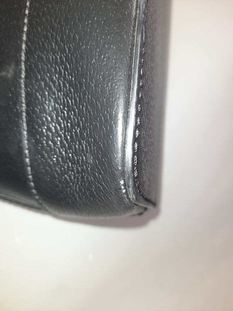 Kate Spade Black Leather Dome Satchel | Pre Loved |