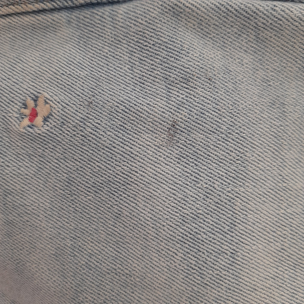 GAP Light Blue Floral Embroidered Distressed Ankle Jeans | Gently Used |