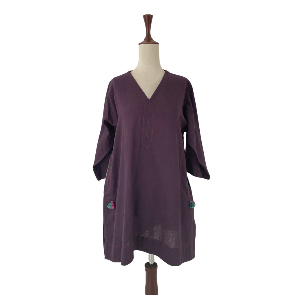 Miraka by Misha Lakhani Deep Purple Kurta | Gently Used |