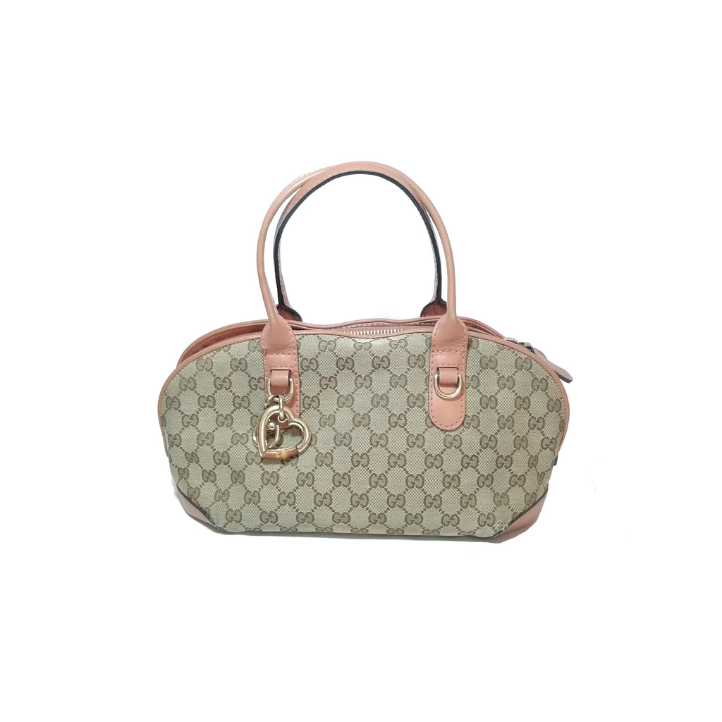 Gucci Heart Bit Monogram Canvas Tote