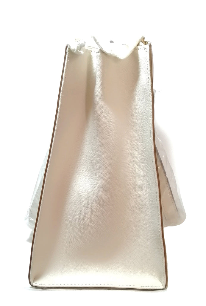 DKNY cream leather tote