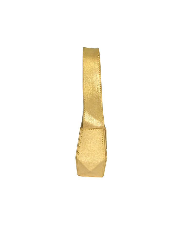 Warp Glisten Yellow Leather Baguette Bag | Sample |