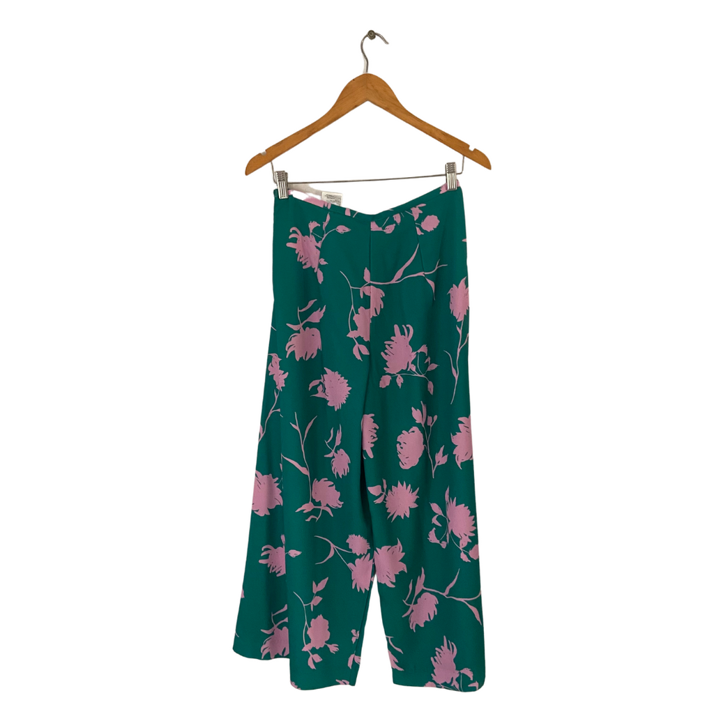 H&M Green and Pink Printed Pants | Gently Used |