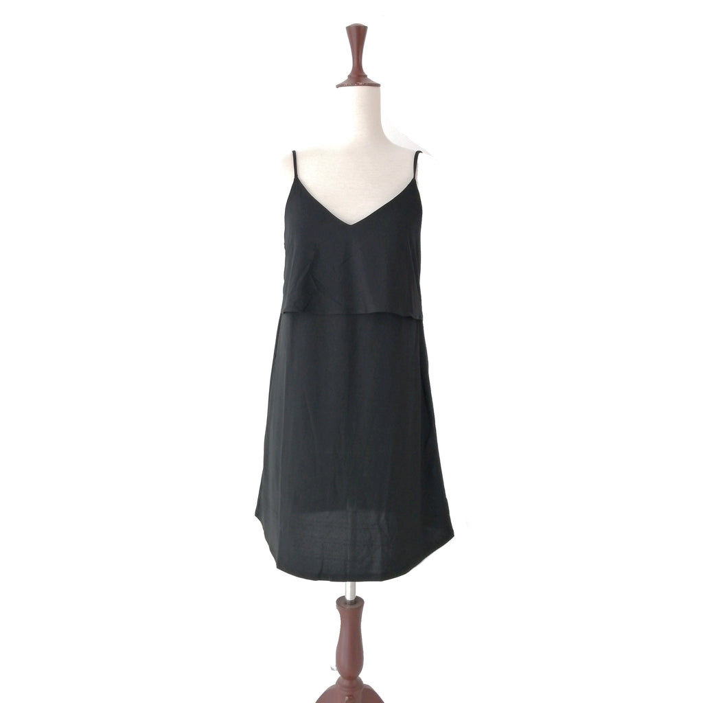 Mango Black Slip Dress