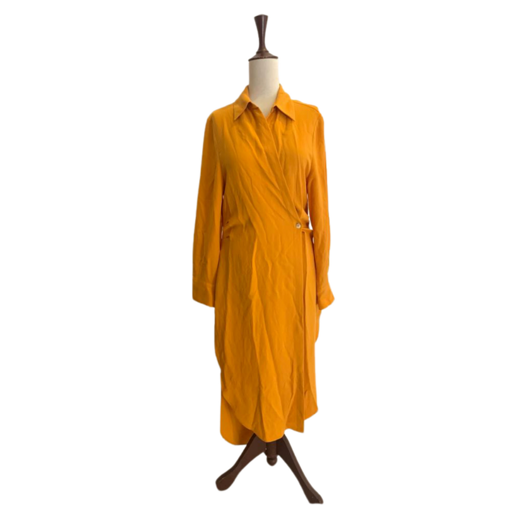 ZARA Mustard Wrap Dress | Brand New |