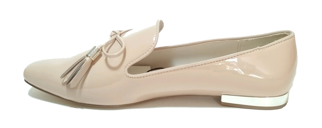 ZARA Nude Patent Loafers | Brand New |