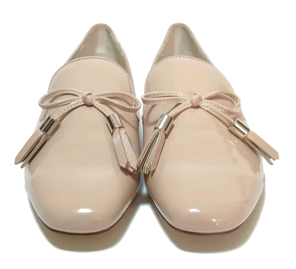 ZARA Nude Patent Loafers | Brand New |