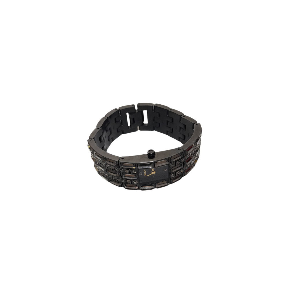 DKNY Black Rhinestone Bracelet Watch | Gently Used |
