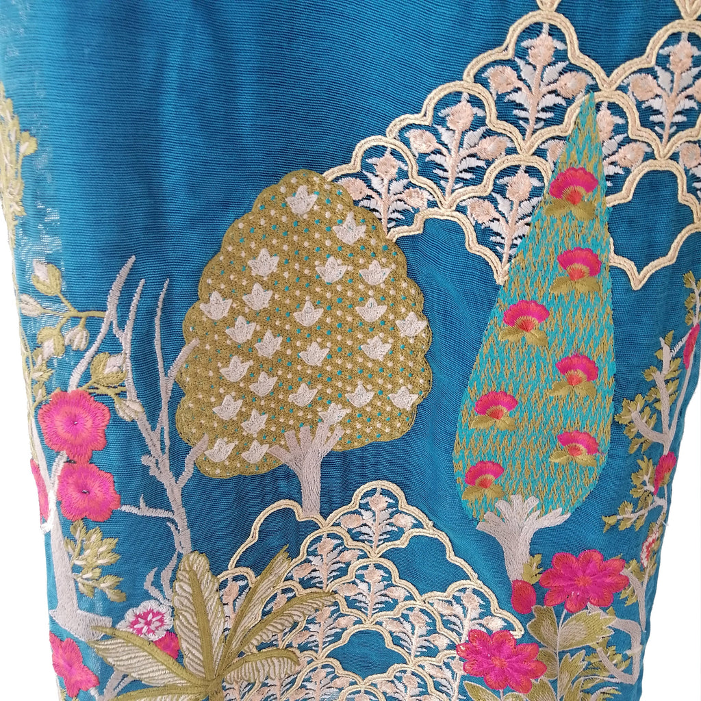 Khaadi Khaas Teal Embroidered Kameez