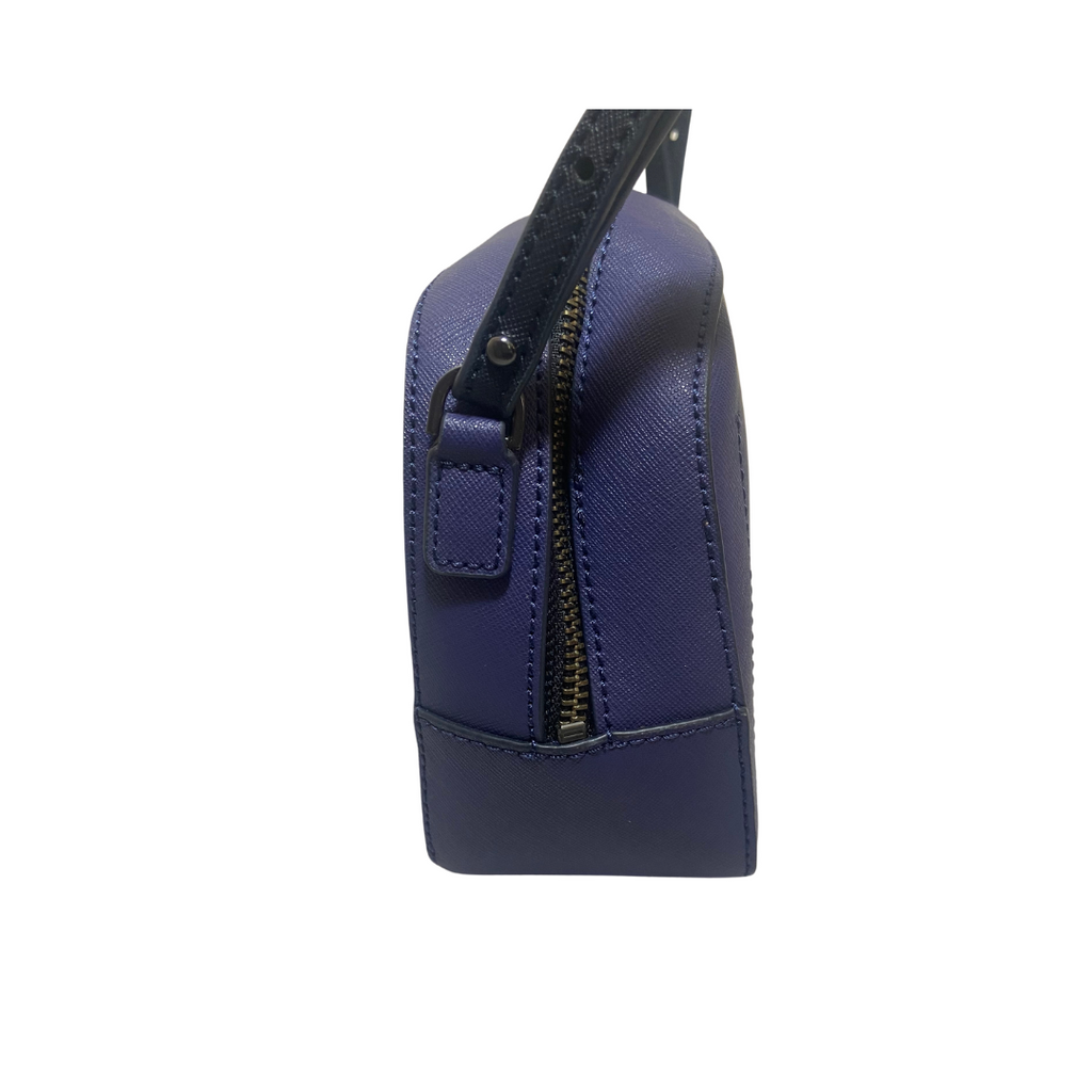 Calvin Klein Blue Leather Studded Camera Bag | Brand New |