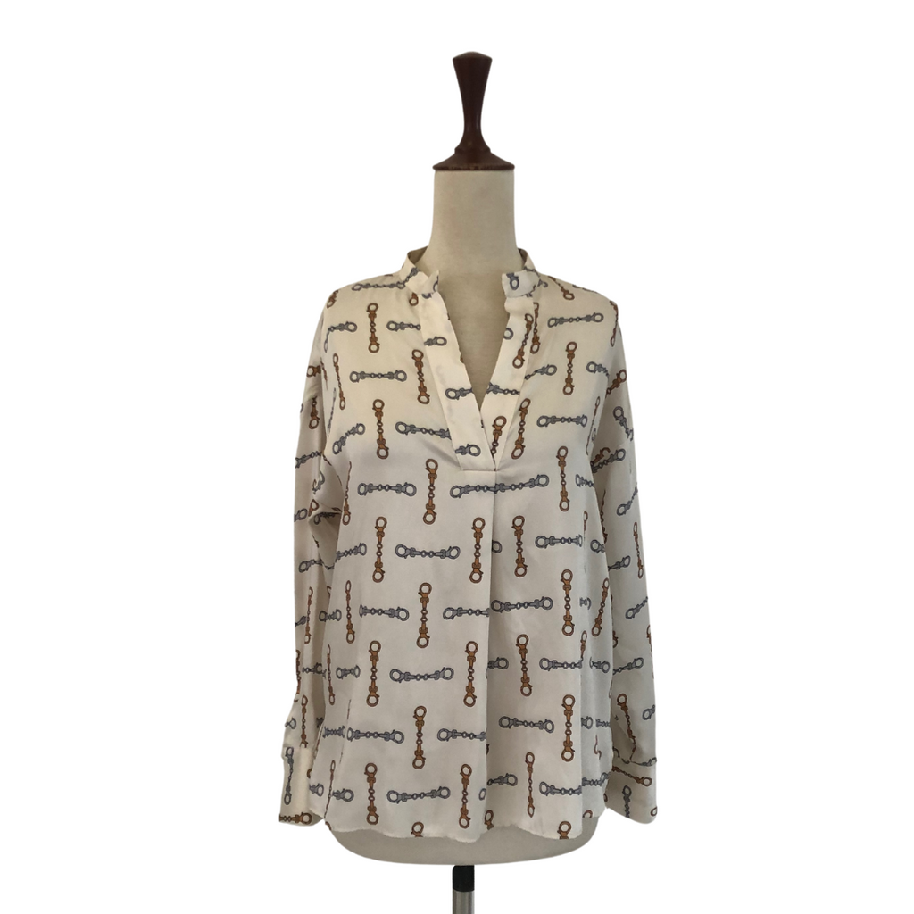 ZARA White Chain Blouse | Pre Loved |