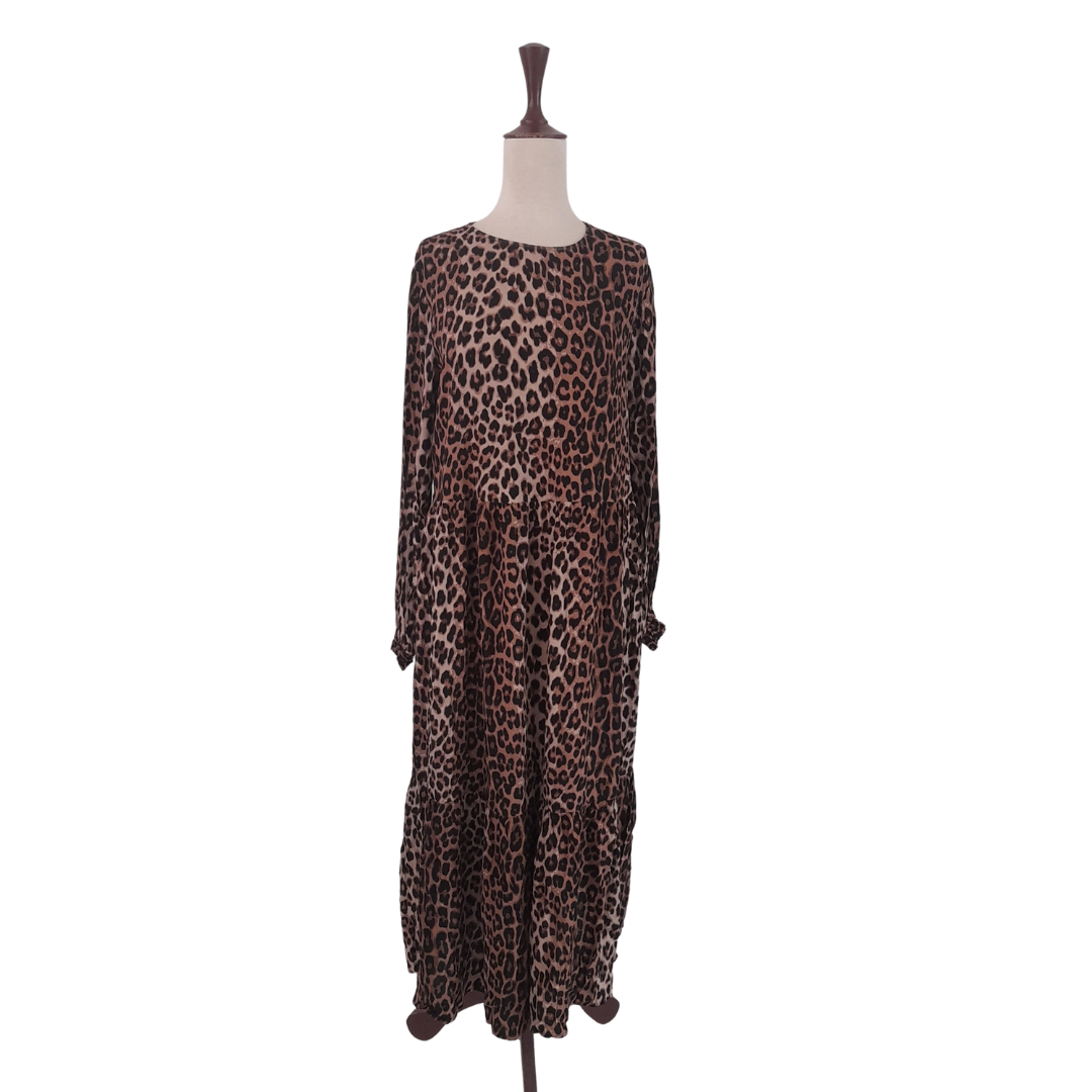 chinese dress ladies H&M Cheetah Print Maxi Dress | Gently Used