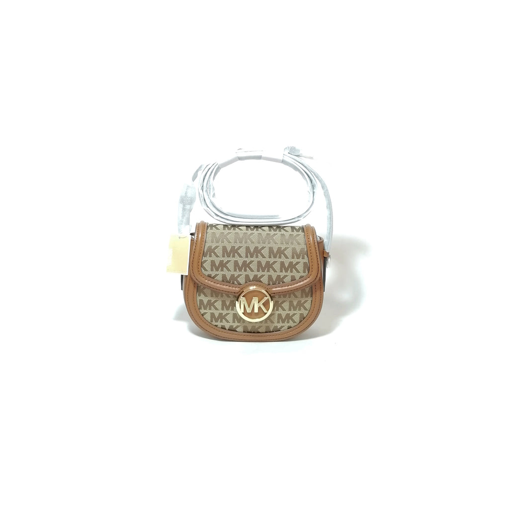Michael Kors Monogram 'Fulton' Saddle Cross Body