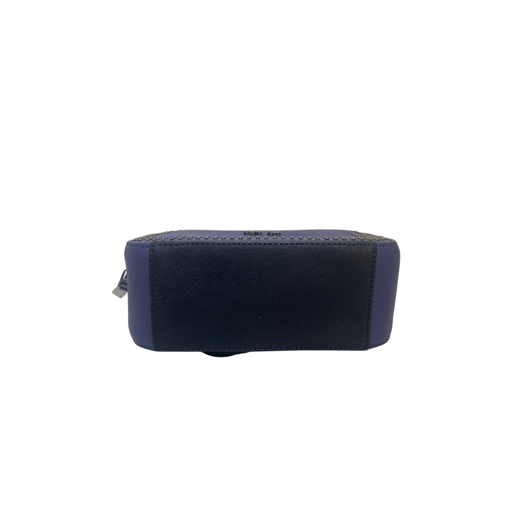 Calvin Klein Blue Leather Studded Camera Bag | Brand New |