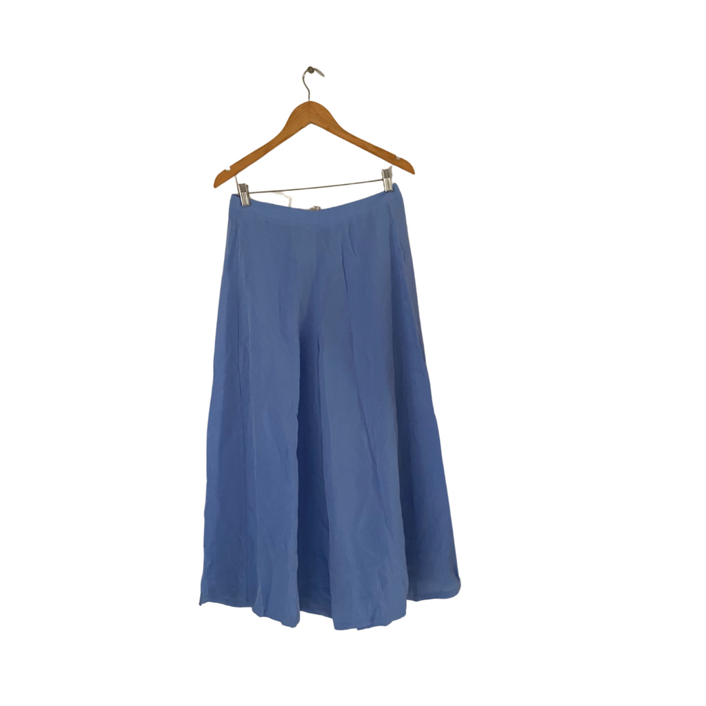 H&M Powder Blue Wide Leg Cropped Pants | Gently Used |