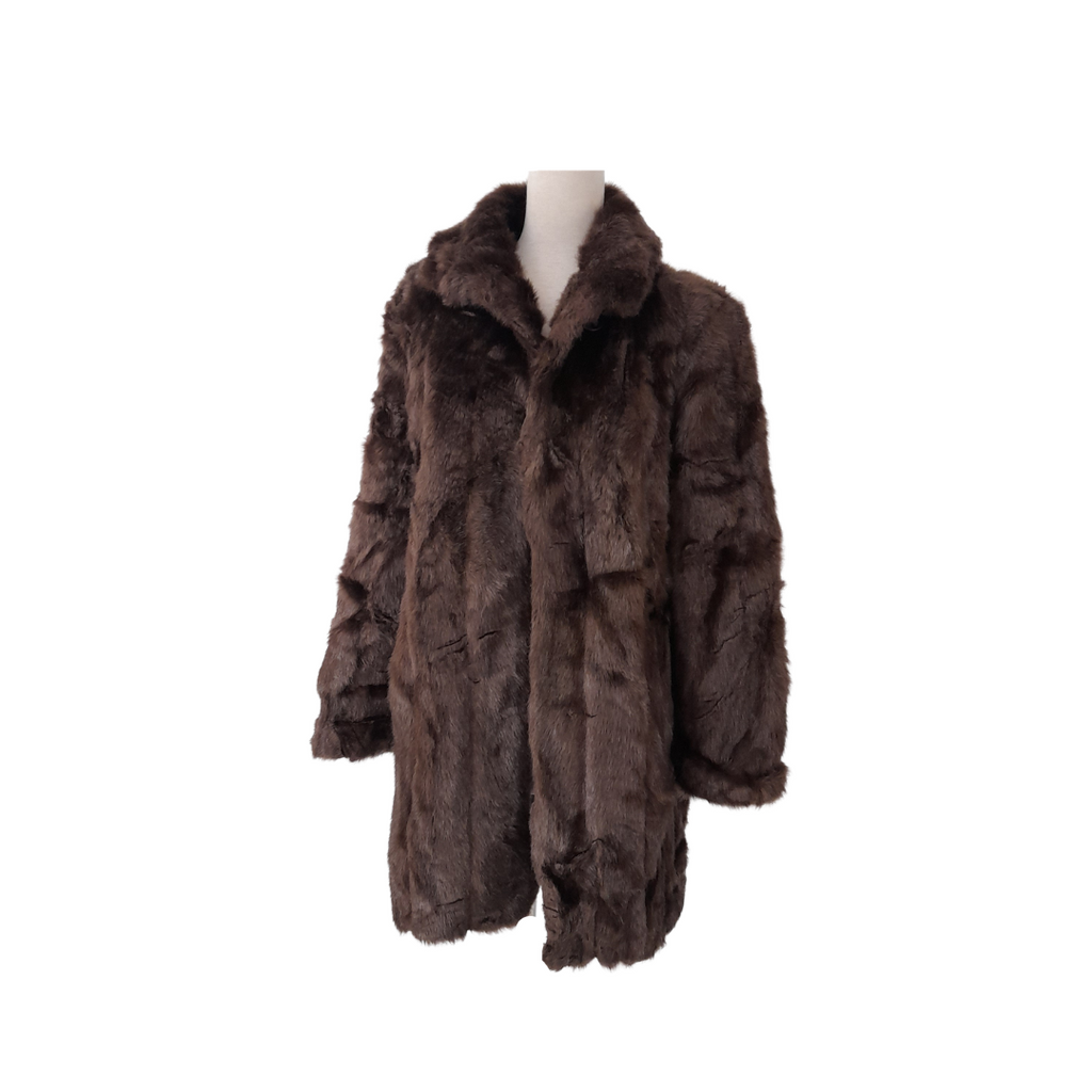 Dennis Basso Faux Fur Coat | Gently Used |
