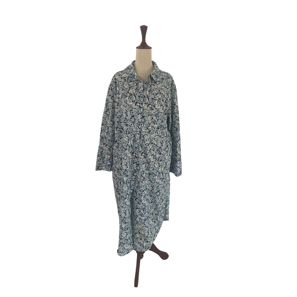 H&M Blue Floral Printed Long Dress | Gently Used |