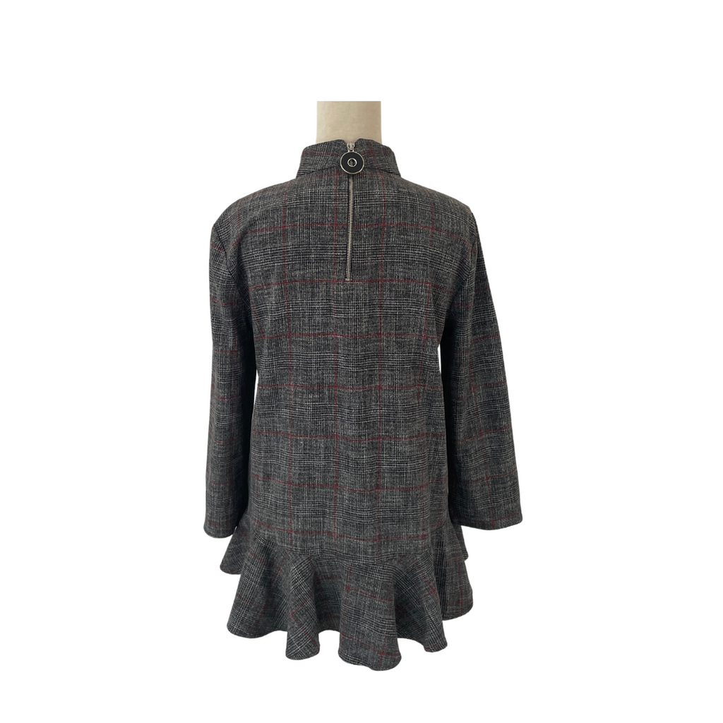 ZARA Black and Red Checked Tunic | Gently Used |