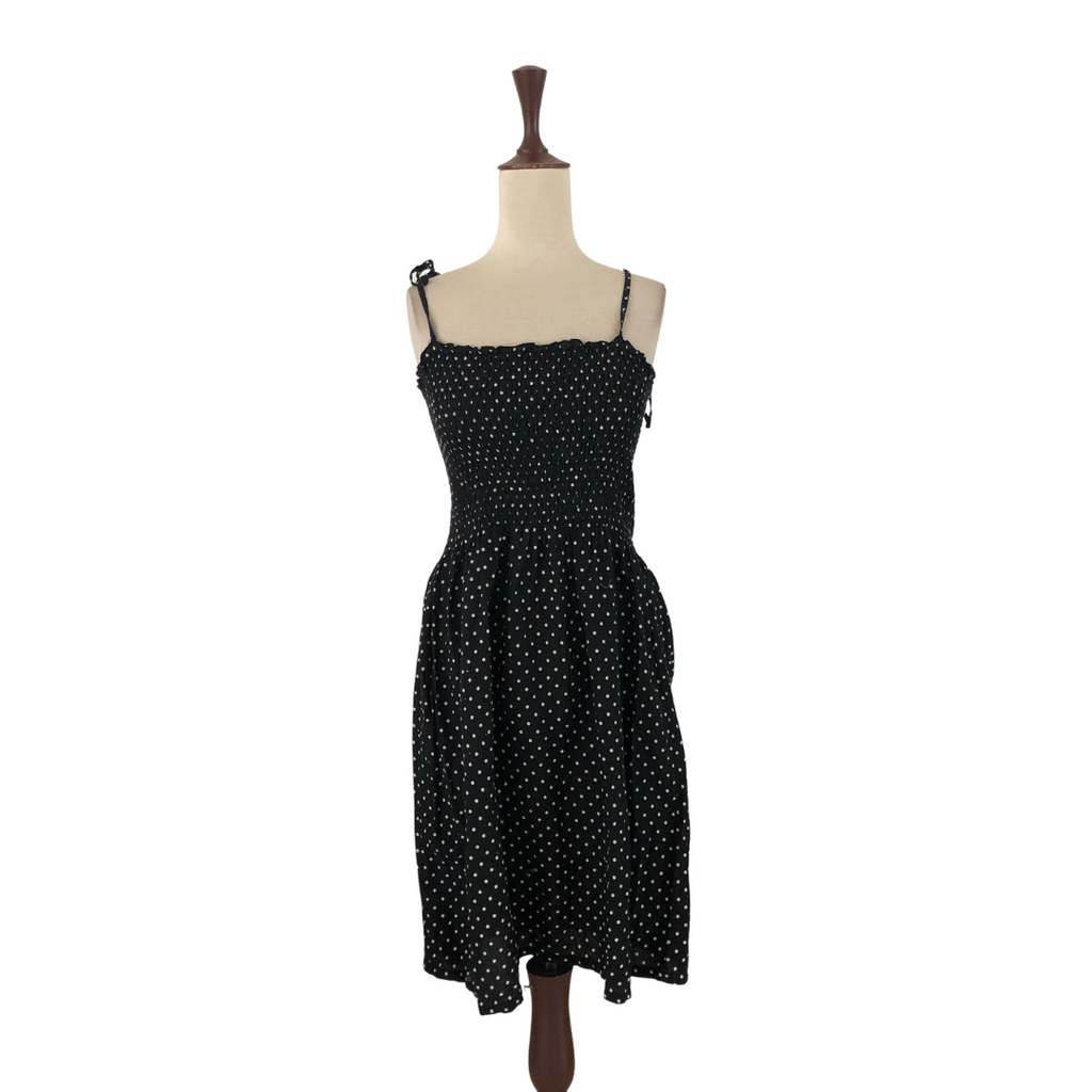 H&M Black Polka Dot Sleeveless Dress | Pre Loved |