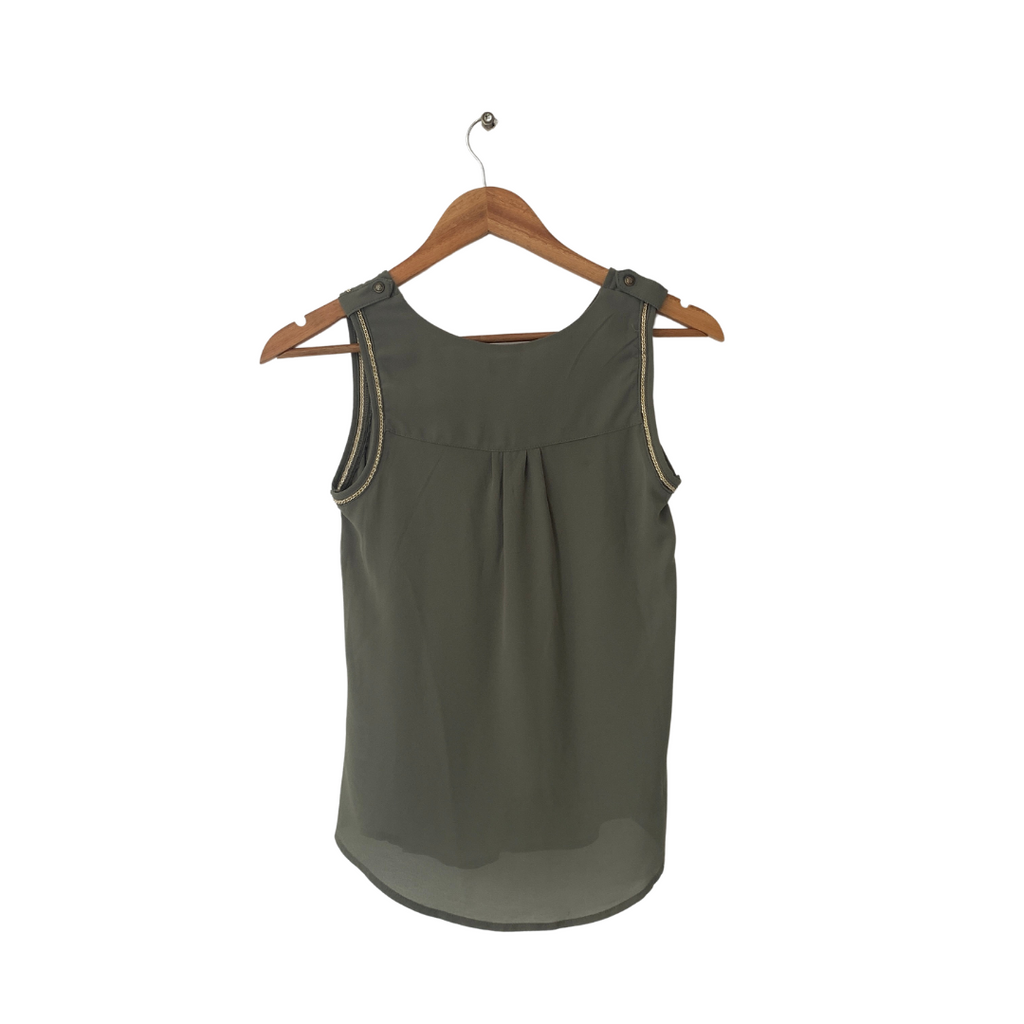 Dynamite Army Green Top | Gently Used |