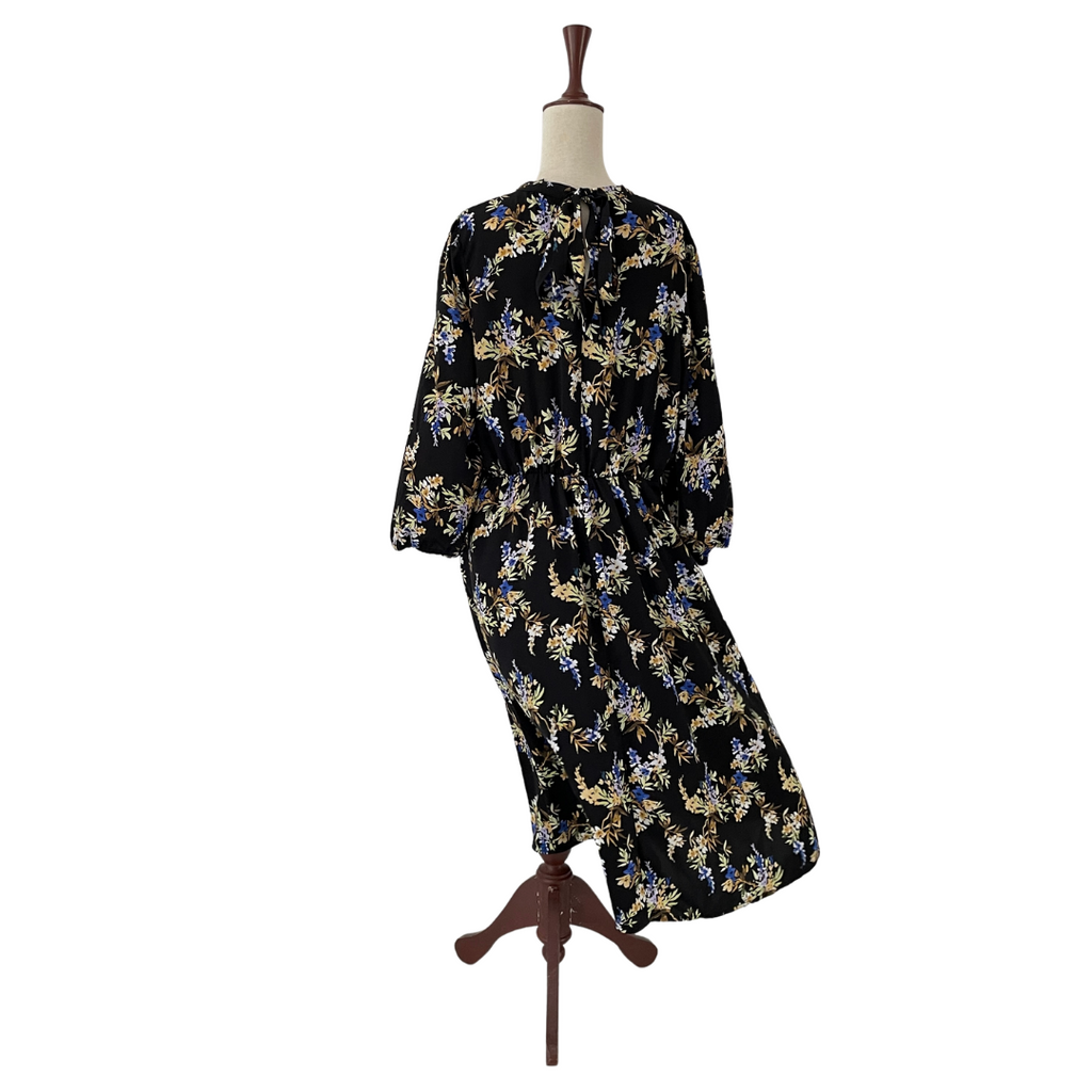 Banana Republic Black Printed Maxi Dress | Gently Used |