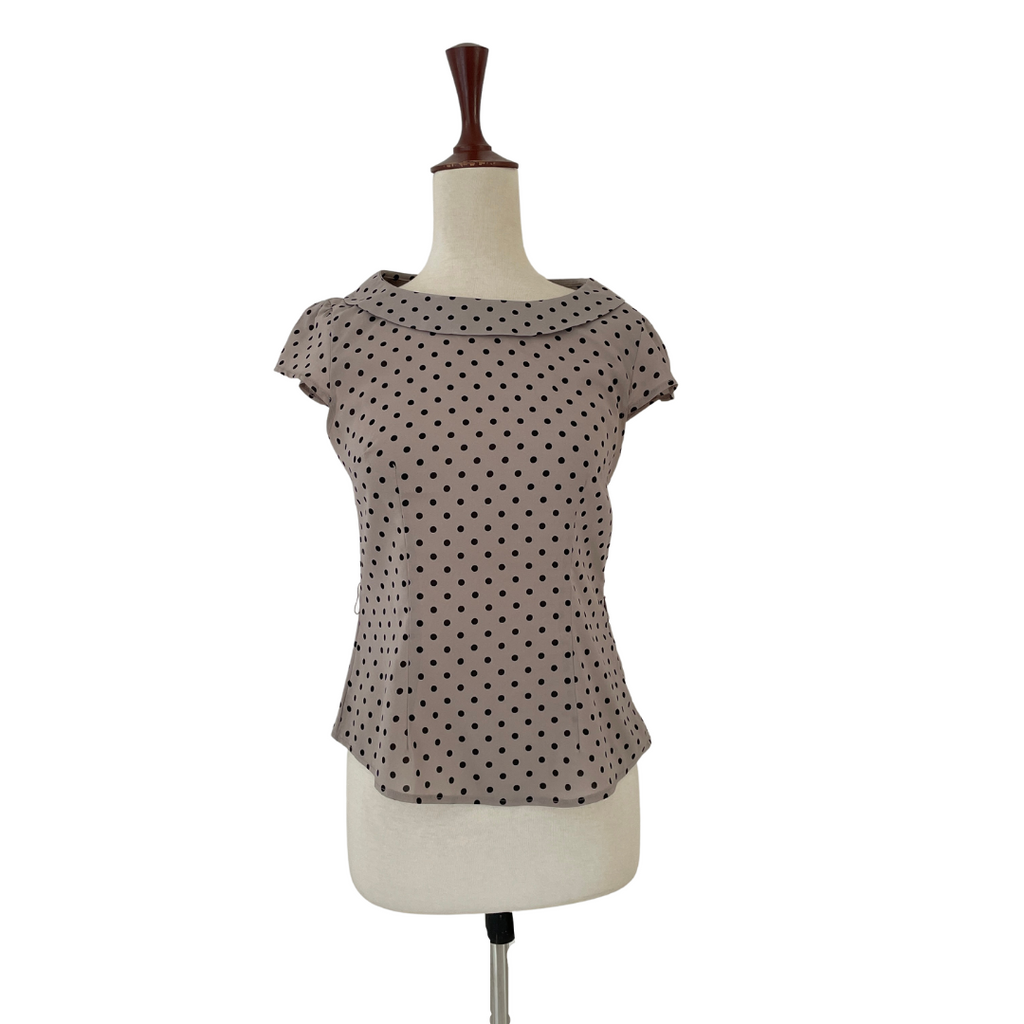 H&M Grey Polka Dot Blouse | Gently Used |