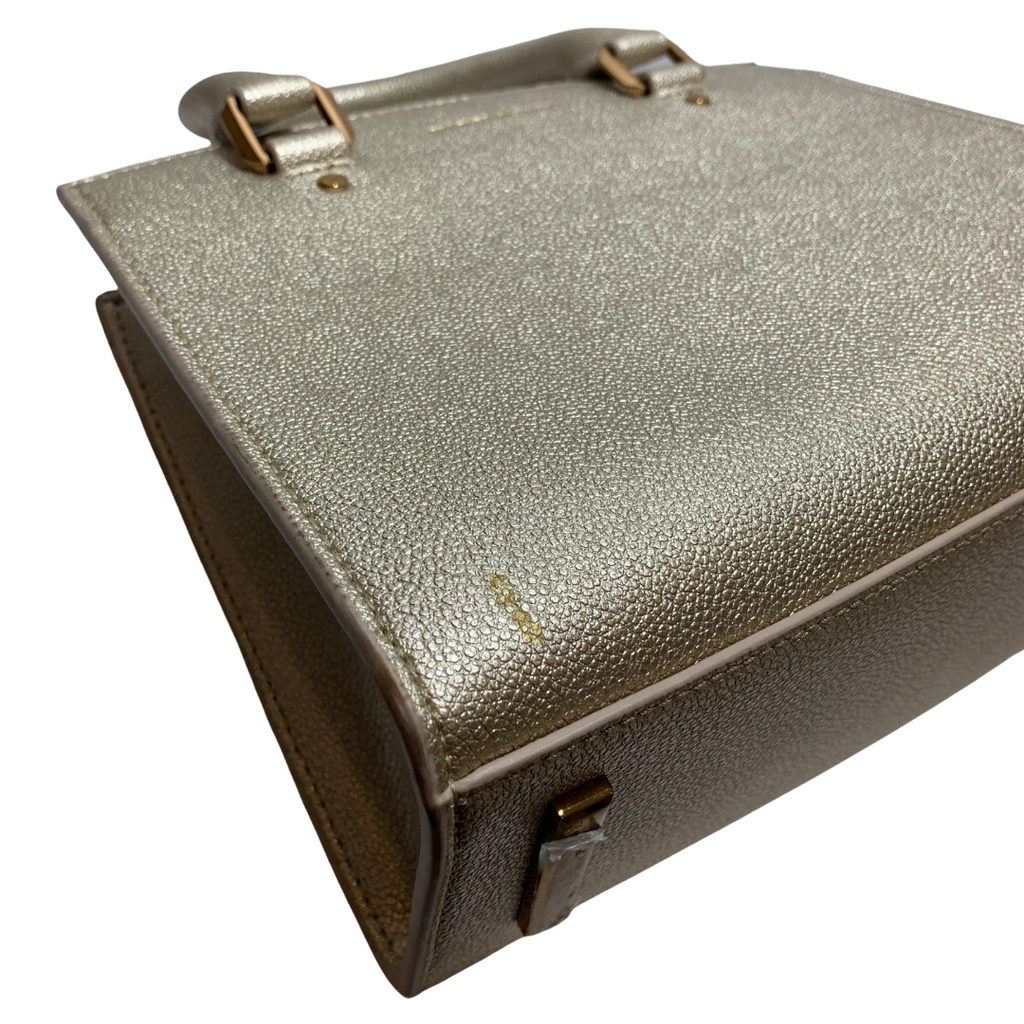 Charles & Keith Gold Satchel | Gently Used |