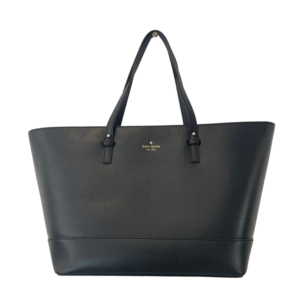 Kate Spade Black Large Leather Tote | Gently Used |