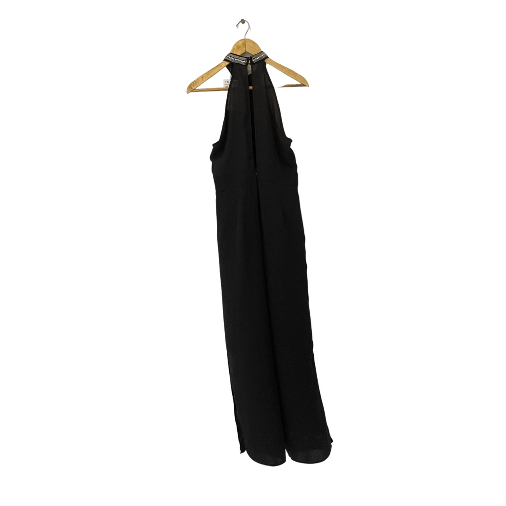 ZARA Black Sequins Halterneck Jumpsuit | Brand New |