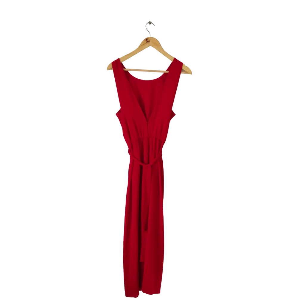 ZARA Red Sleeveless Jumpsuit | Gently Used |