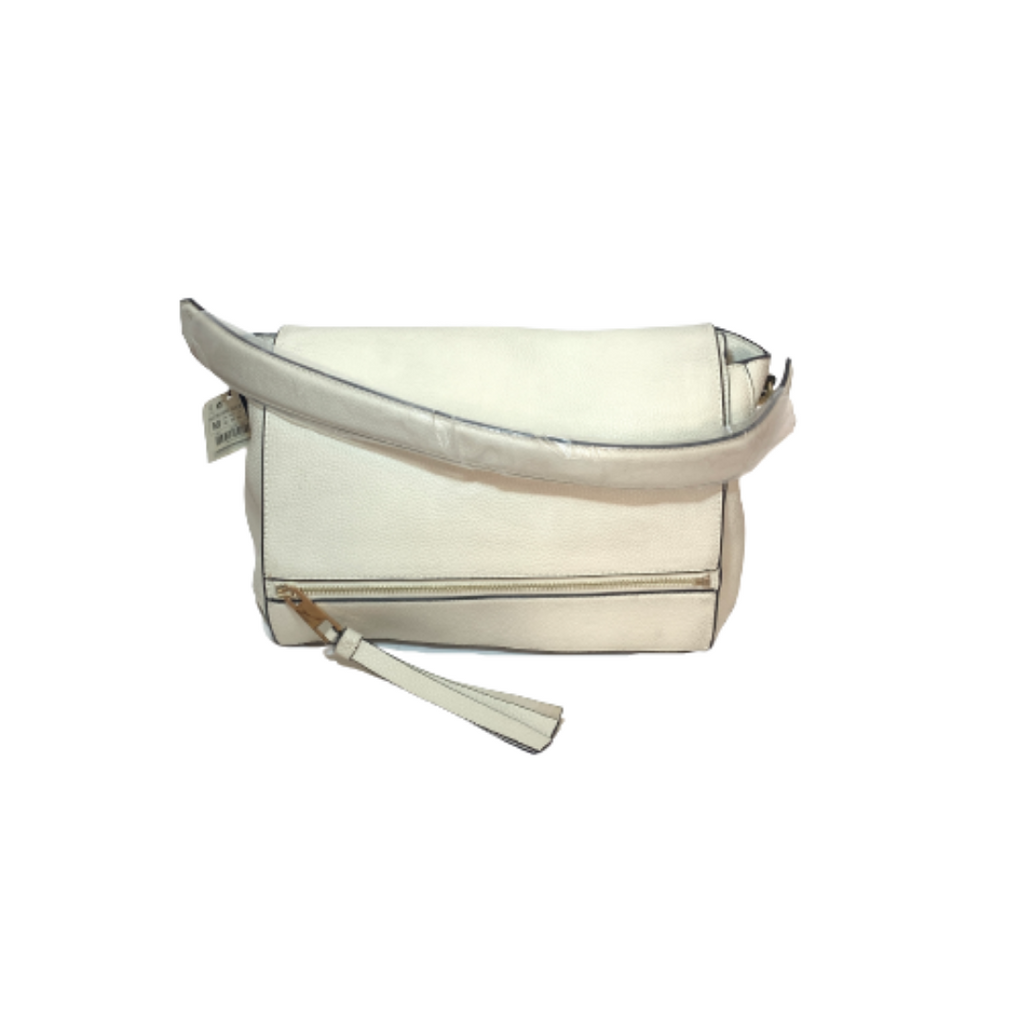 ZARA White Pebbled Large Shoulder Bag | Brand New |