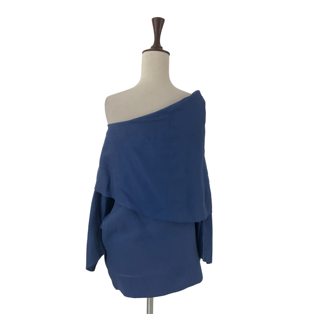 Misha Lakhani Blue Off-shoulder Top | Gently Used |