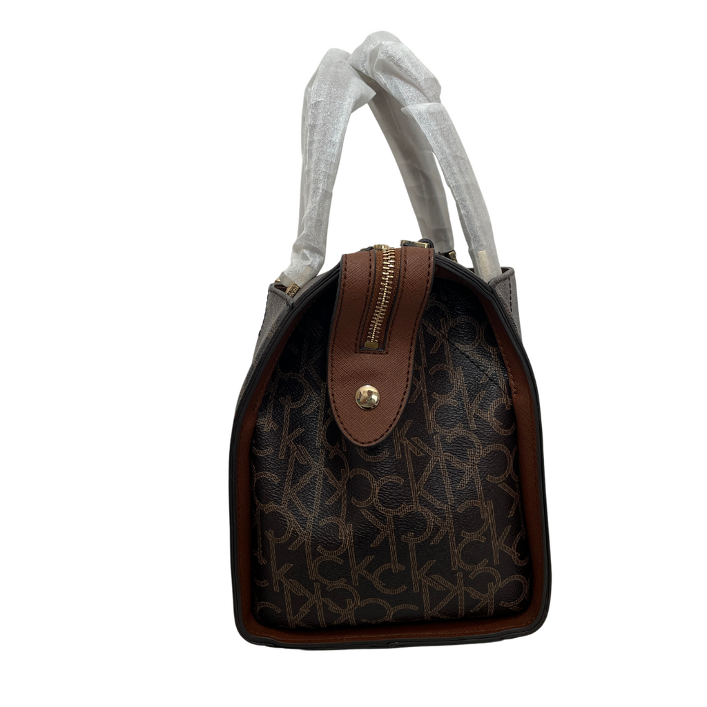 Calvin Klein Monogram Floral Printed Bowling Bag | Brand New |