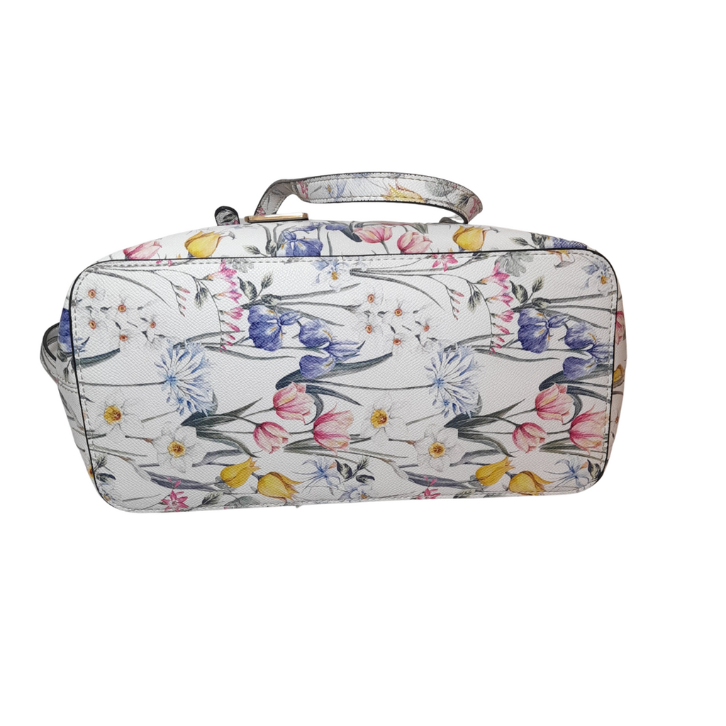 ALDO White Floral Printed Shoulder Bag | Gently Used |