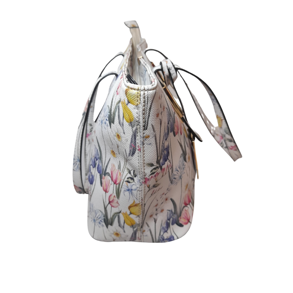 ALDO White Floral Printed Shoulder Bag | Gently Used |