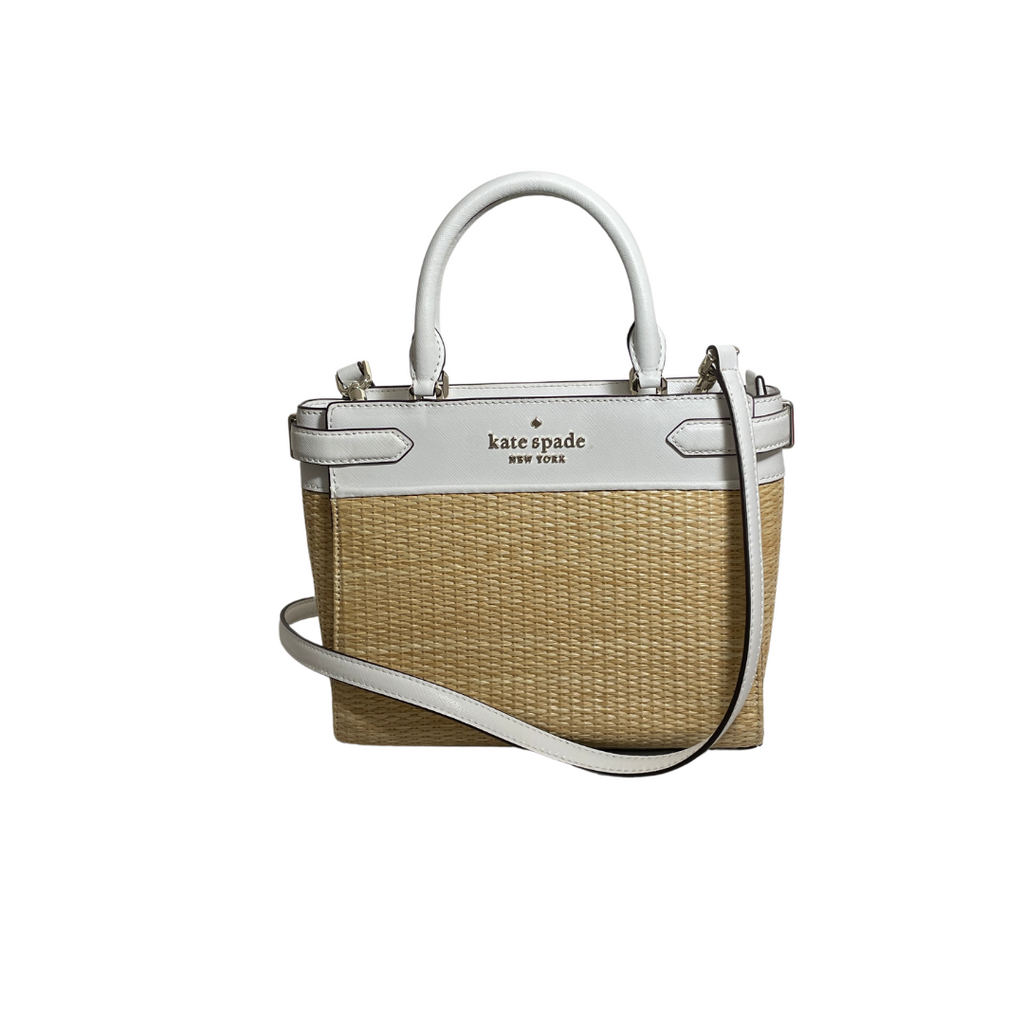 Kate Spade 'Staci' Straw Small Satchel | Gently Used |
