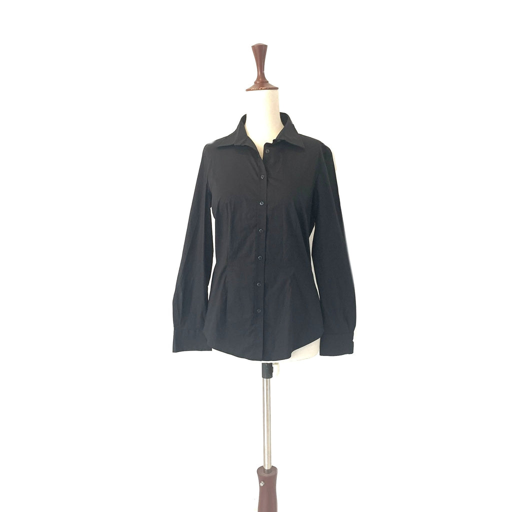 Hawes & Curtis Black Cotton Shirt | Pre Loved |