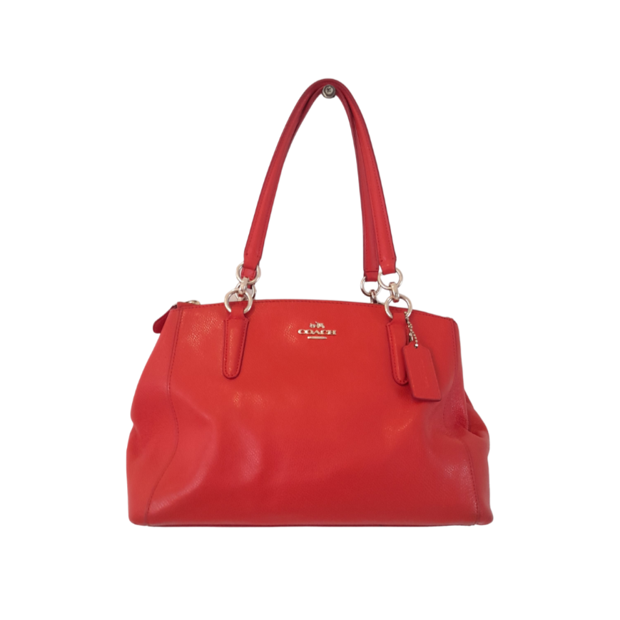 Coach Orange Leather 'Christie' Satchel | Pre Loved |