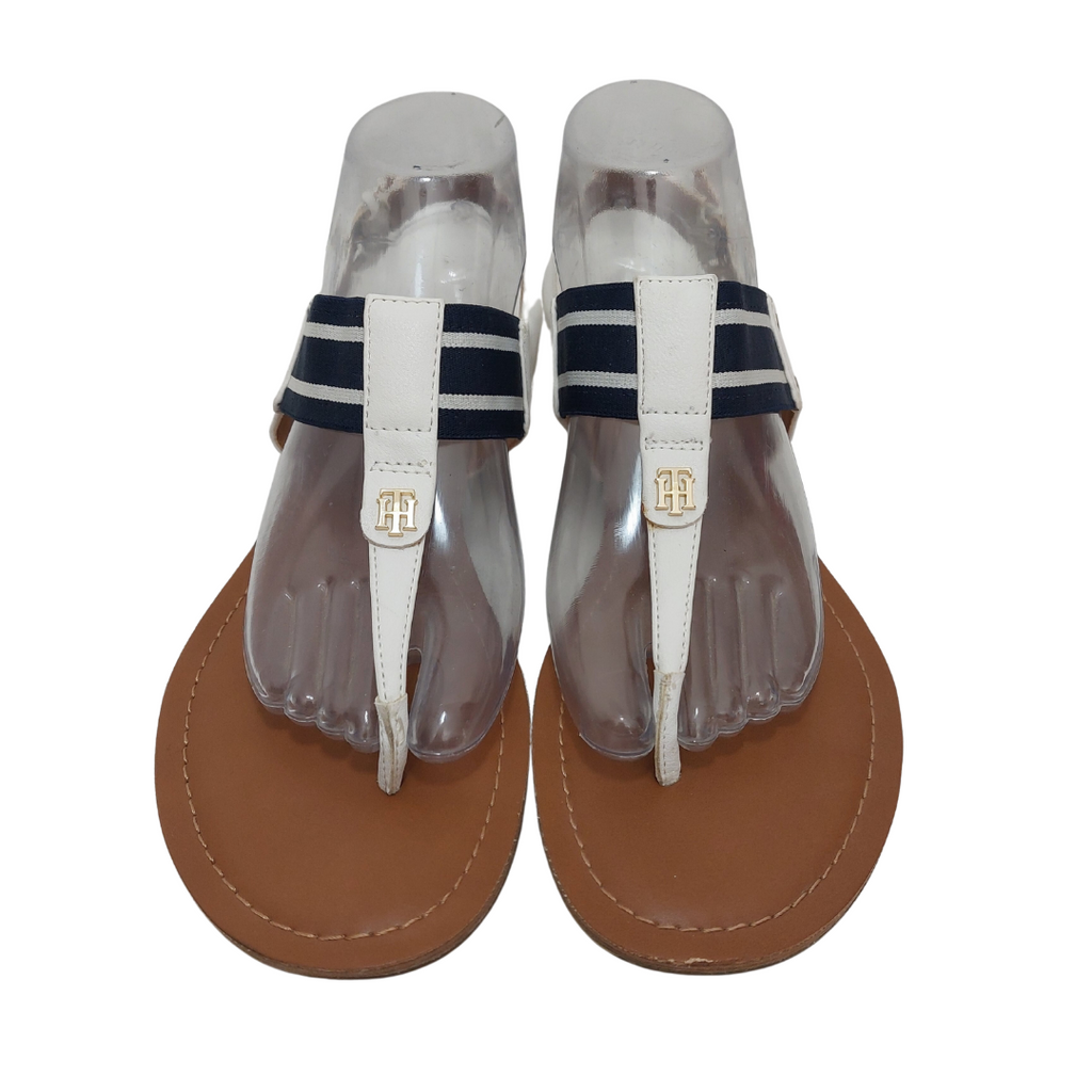 Tommy Hilfiger Logo Thong Sandals | Gently Used |