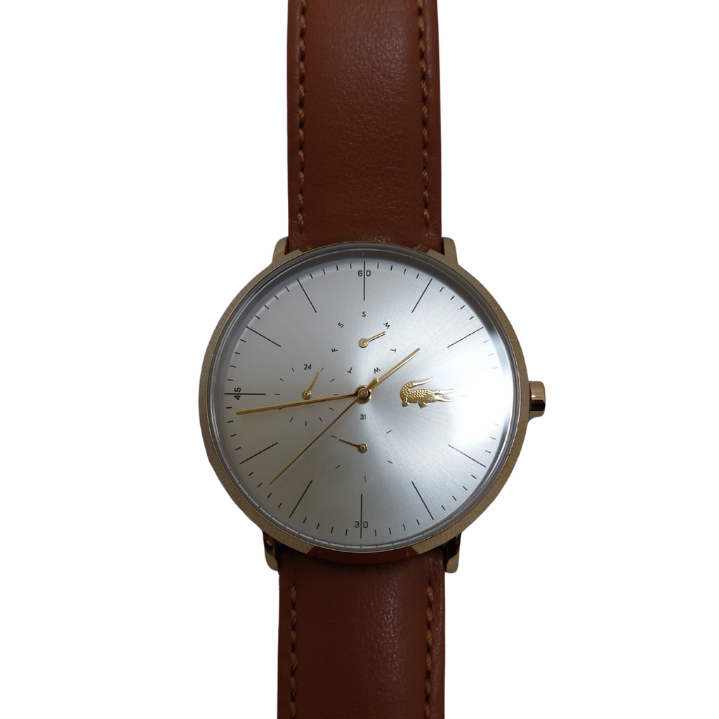 Lacoste Tan Leather Unisex Watch | Like New |